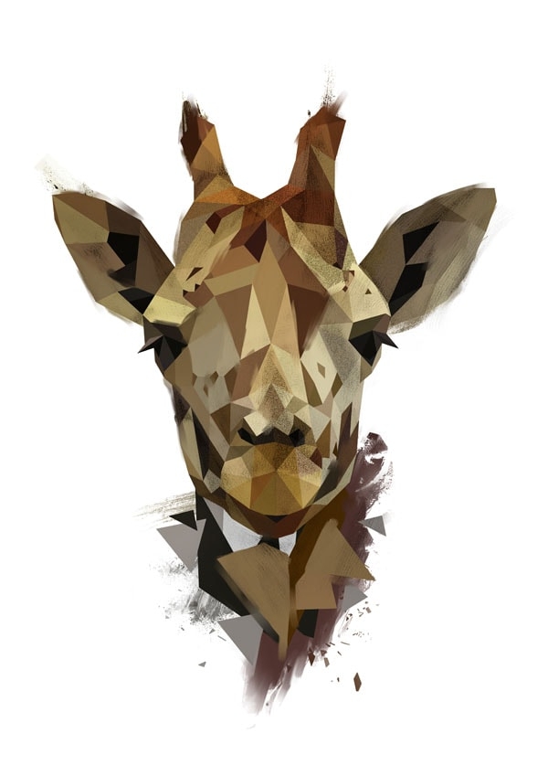 Żyrafa - plakat Wymiar do wyboru: 30x40 cm