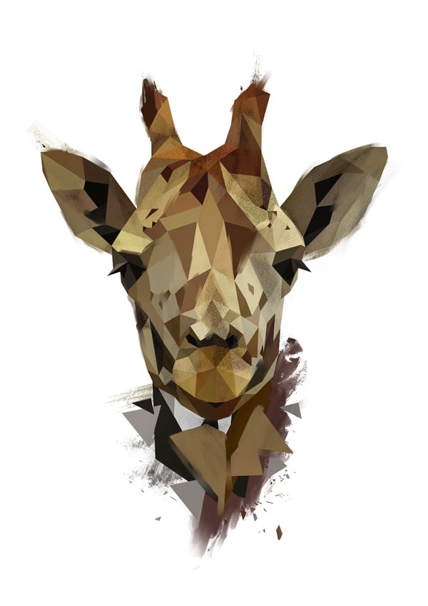 Żyrafa - plakat Wymiar do wyboru: 40x50 cm