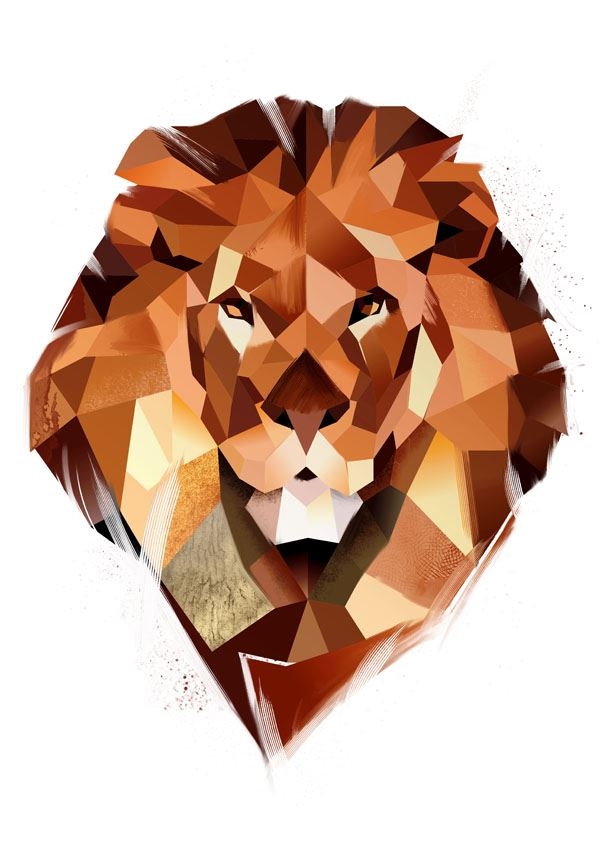 Lew - plakat Wymiar do wyboru: 40x50 cm