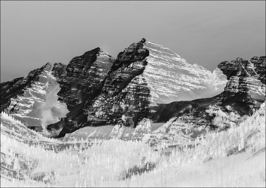 The Maroon Bells, Carol Highsmith - plakat 100x70 cm