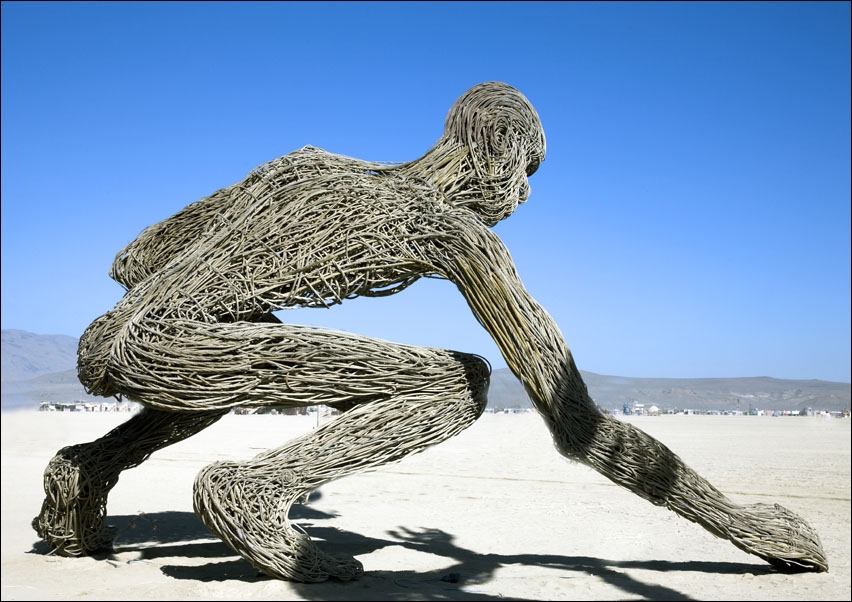 Outsized art piece in Northern Nevada at the 