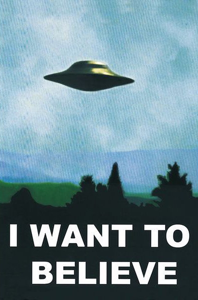 Z Archiwum X - UFO - I Want To Believe - plakat