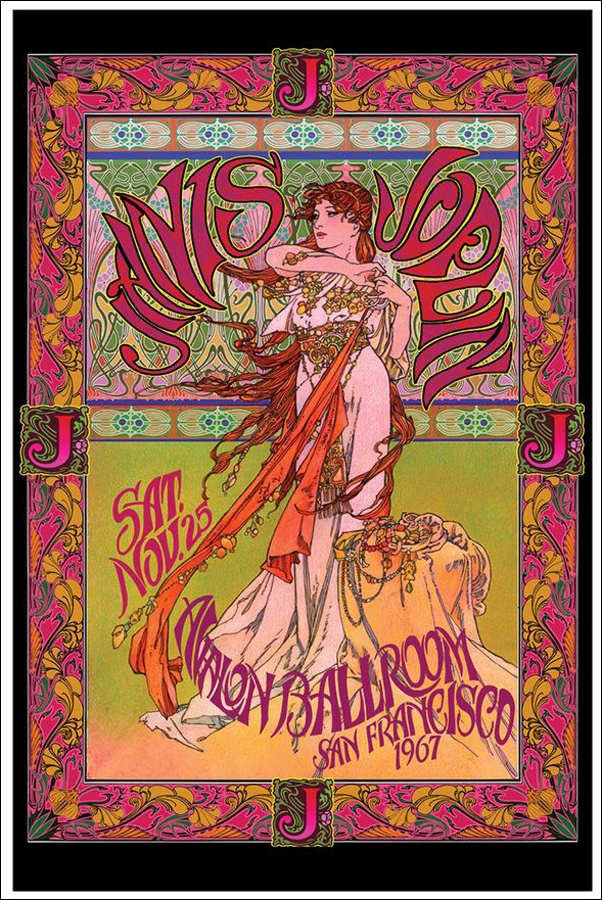 Janis Joplin Live in San Francisco 1967 - plakat
