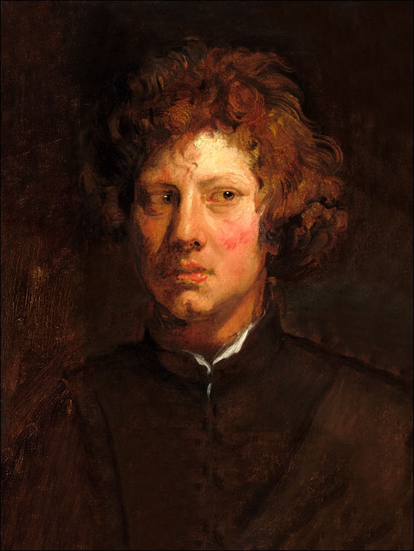 Head of a Young Man,c. 16171618, Anthony van Dyck - plakat Wymiar do wyboru: 70x100 cm