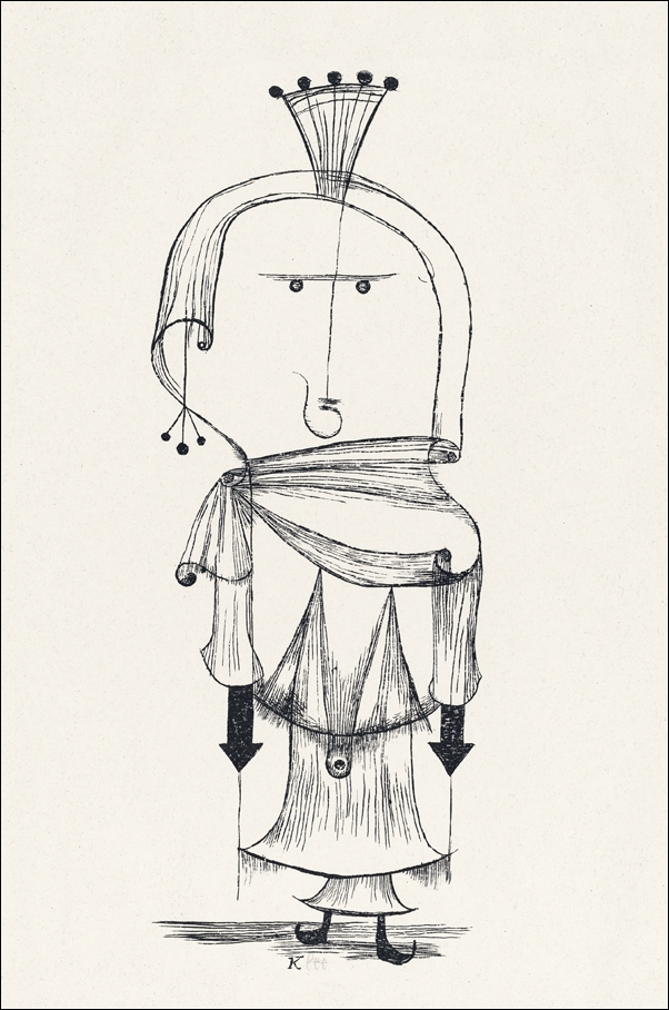 Die Hexe mit dem Kamm, Paul Klee - plakat 61x91,5 cm