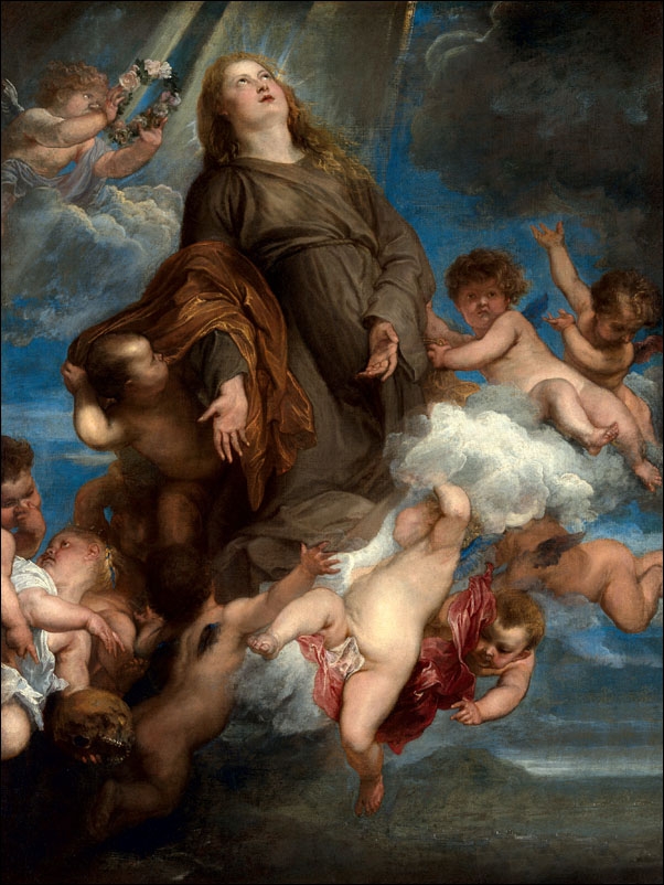 Saint Rosalie Interceding for the Plague-stricken of Palermo, Anthony van Dyck - plakat Wymiar do wyboru: 50x70 cm