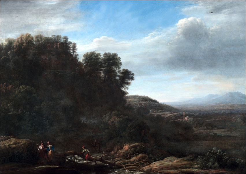 Italian Landscape, Claude Lorrain - plakat Wymiar do wyboru: 50x40 cm