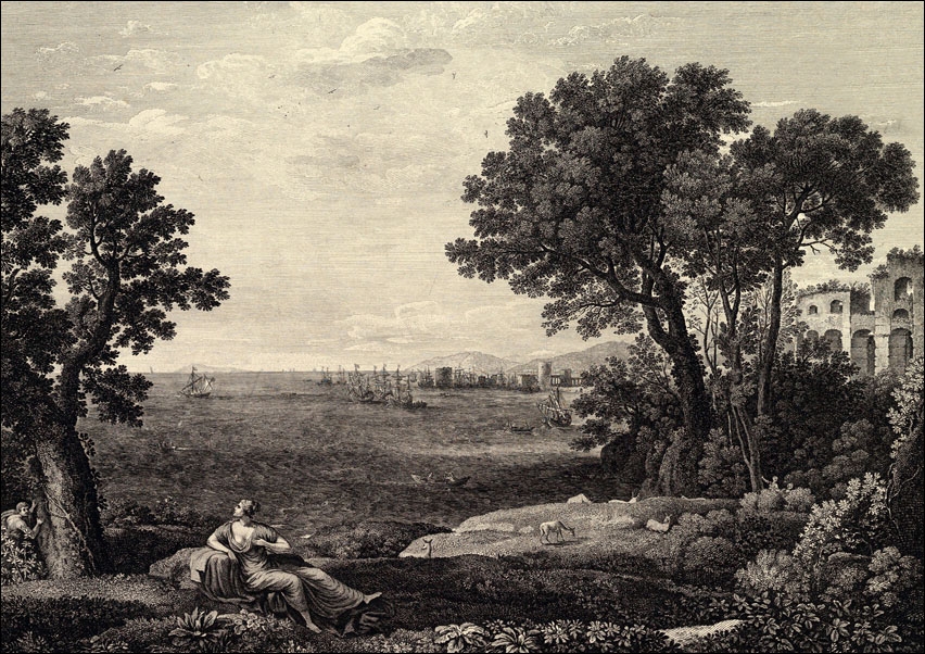 Seascape with Bacchus and Ariadne, Claude Lorrain - plakat Wymiar do wyboru: 50x40 cm