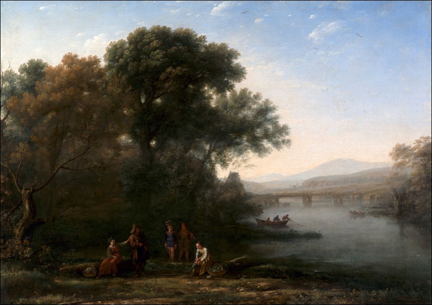 The Ford, Claude Lorrain - plakat Wymiar do wyboru: 50x40 cm