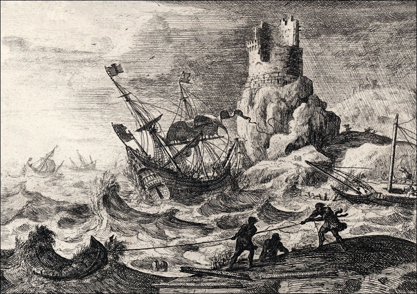 The Shipwreck, Claude Lorrain - plakat Wymiar do wyboru: 70x50 cm