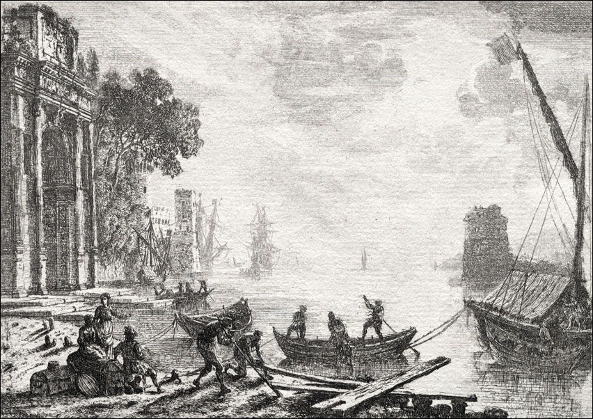 The Sunset, Claude Lorrain - plakat Wymiar do wyboru: 50x40 cm