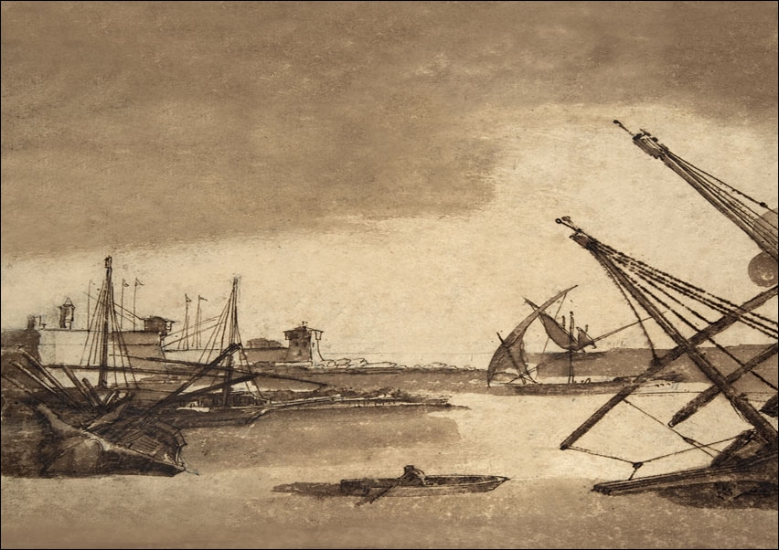 A Port Scene, Claude Lorrain - plakat Wymiar do wyboru: 50x70 cm