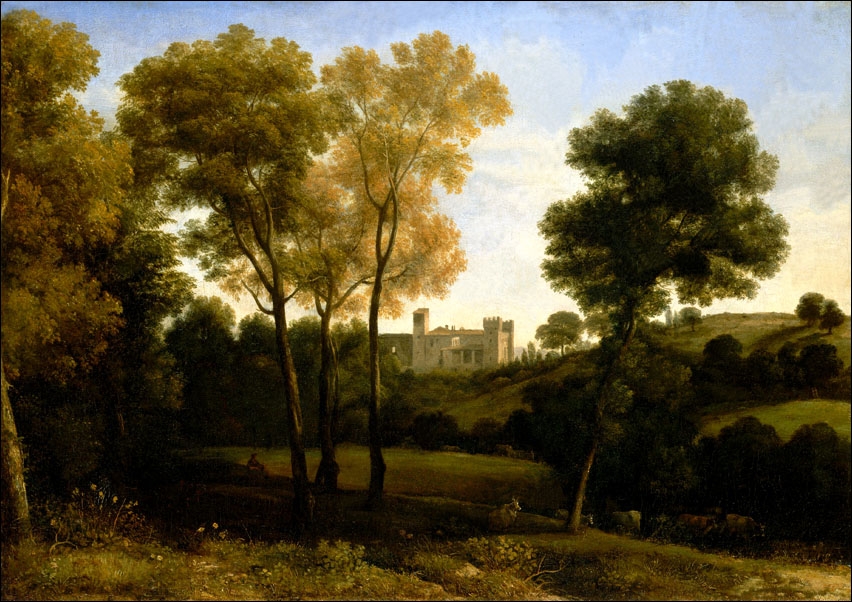 View of La Crescenza, Claude Lorrain - plakat Wymiar do wyboru: 70x50 cm