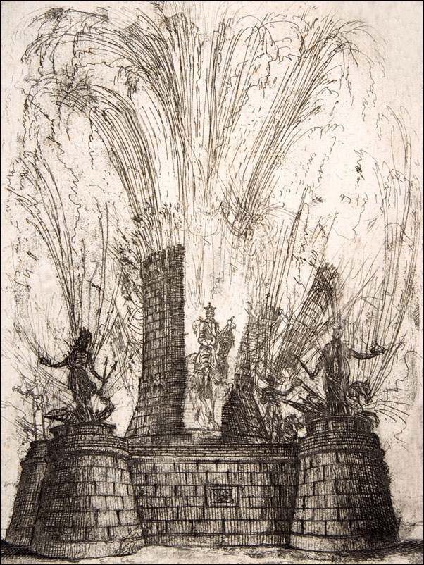 The Round Tower Ruptured to Reveal the Statue of the King of the Romans, Claude Lorrain - plakat Wymiar do wyboru: 50x70 cm