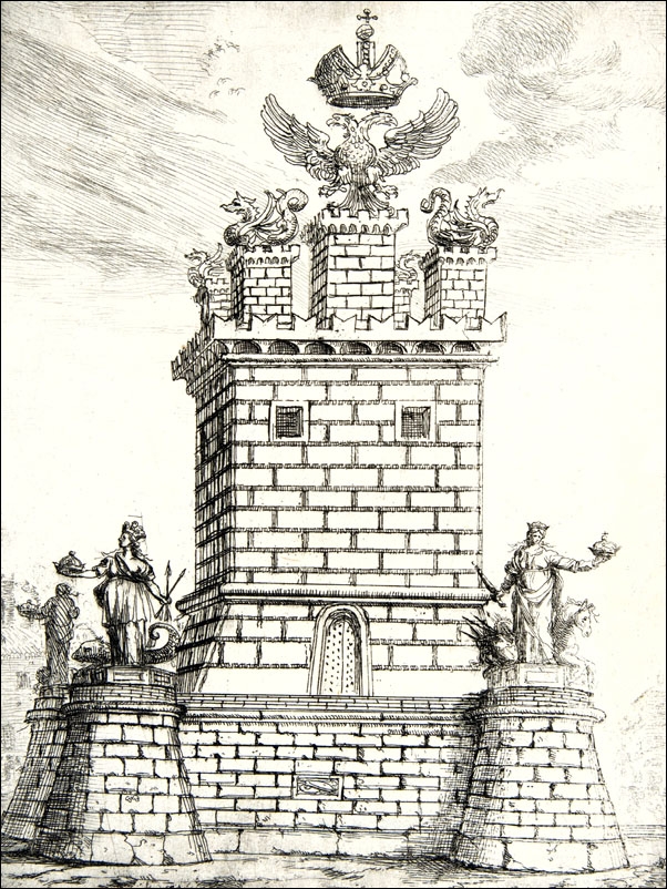 The Square Tower, Claude Lorrain - plakat Wymiar do wyboru: 61x91,5 cm