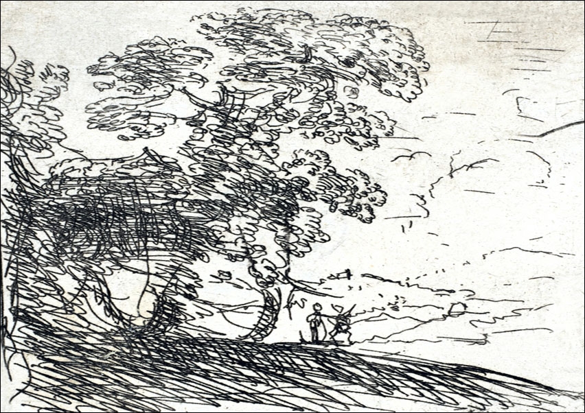 The Two Landscapes (Right Tree), Claude Lorrain - plakat Wymiar do wyboru: 50x70 cm