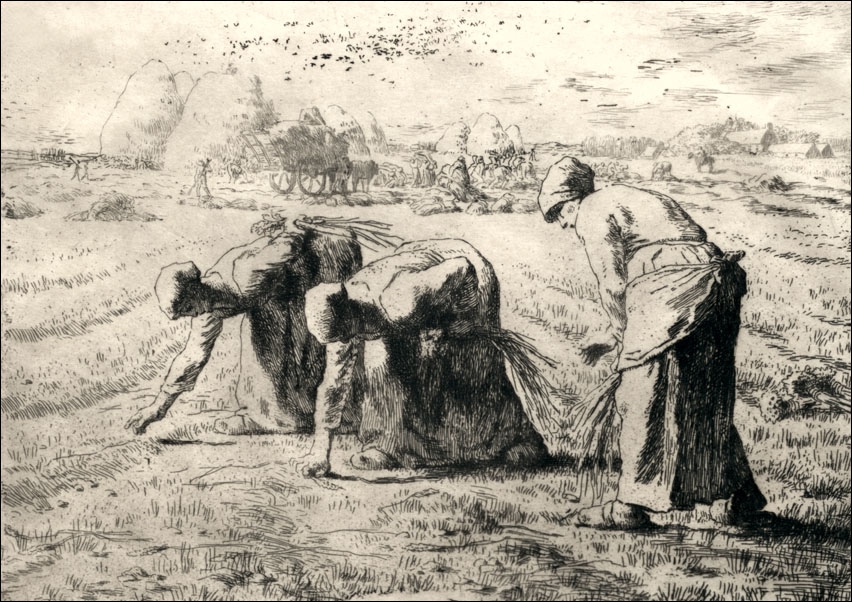 The Gleaners, Jean-François Millet - plakat Wymiar do wyboru: 50x40 cm