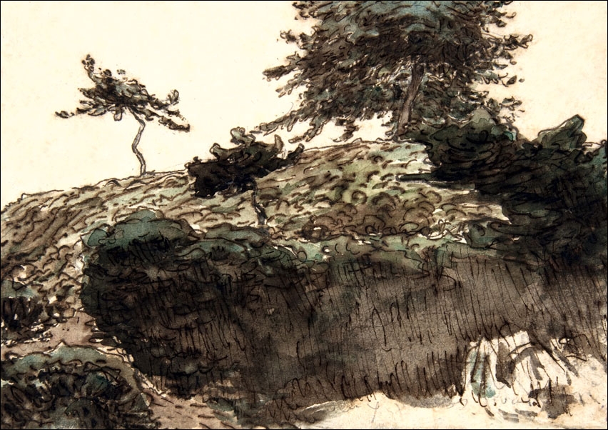 Landscape, Vichy, Jean-François Millet - plakat Wymiar do wyboru: 100x70 cm