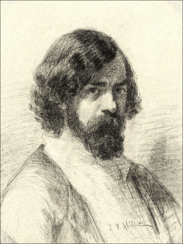 Portrait of Narcisse Virgile Diaz de la Peña, Jean-François Millet - plakat Wymiar do wyboru: 61x91,5 cm