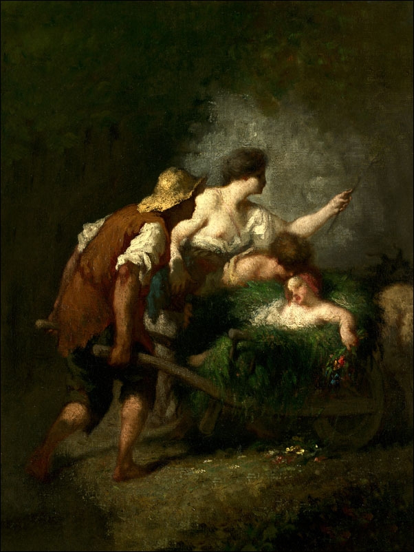 Return from the Fields, Jean-François Millet - plakat Wymiar do wyboru: 70x100 cm