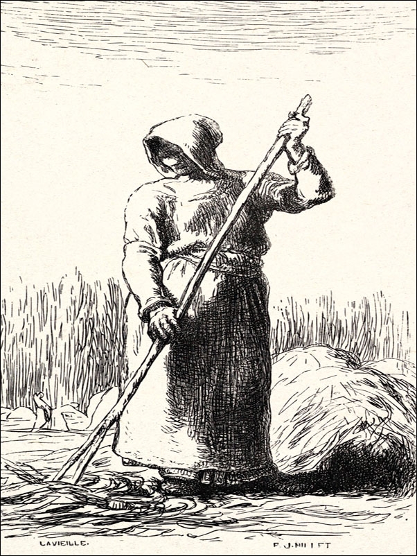 The Raker, Jean-François Millet - plakat Wymiar do wyboru: 30x40 cm
