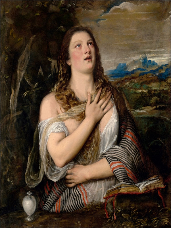 The Penitent Magdalene, Tycjan - plakat Wymiar do wyboru: 70x100 cm