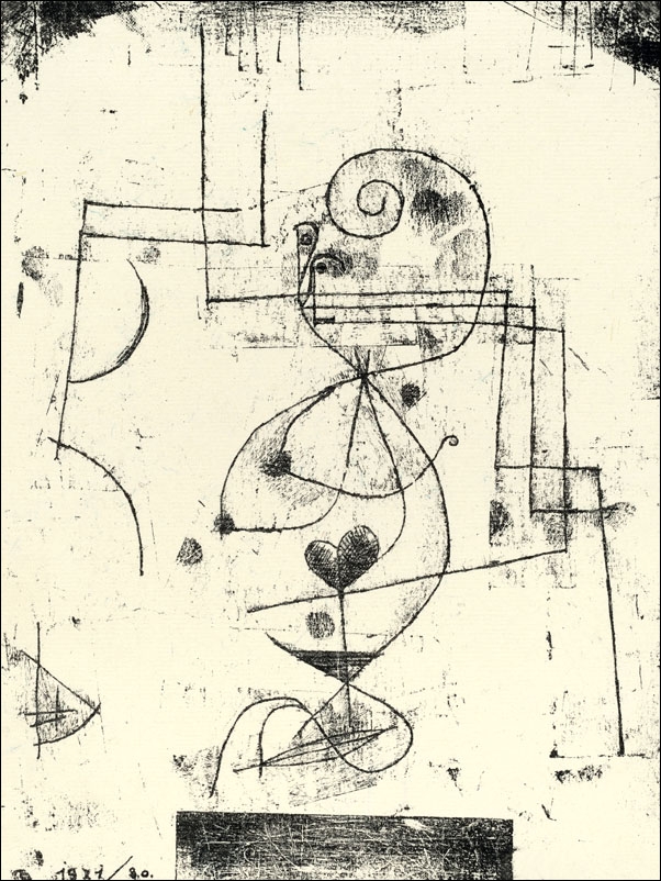 Queen of Hearts, Paul Klee - plakat Wymiar do wyboru: 21x29,7 cm