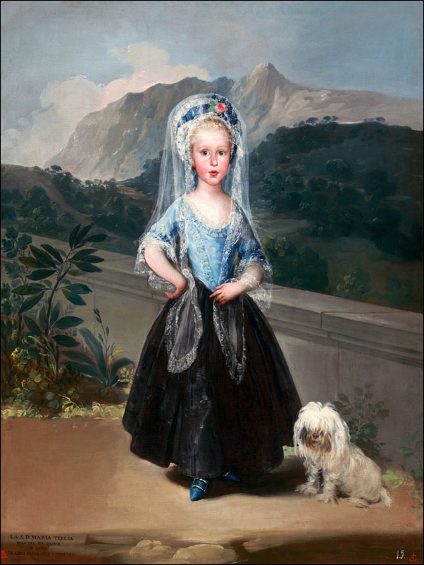 María Teresa de Borbón y Vallabriga, later Condesa de Chinchón, 1783, Francisco Goya - plakat Wymiar do wyboru: 50x70 cm