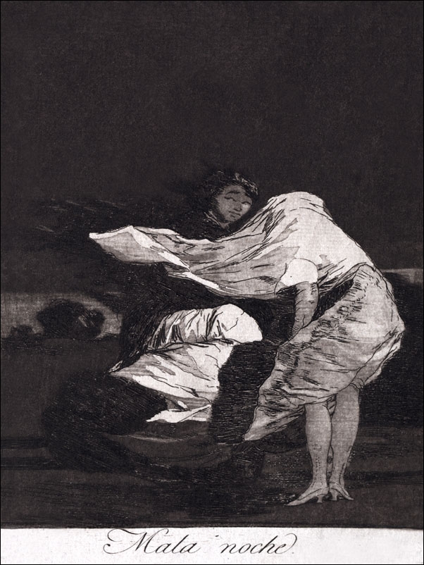 The Caprichos- A Bad Night, Francisco Goya - plakat Wymiar do wyboru: 70x100 cm