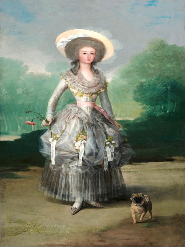 The Marquesa de Pontejos, c. 1786, Francisco Goya - plakat Wymiar do wyboru: 40x50 cm