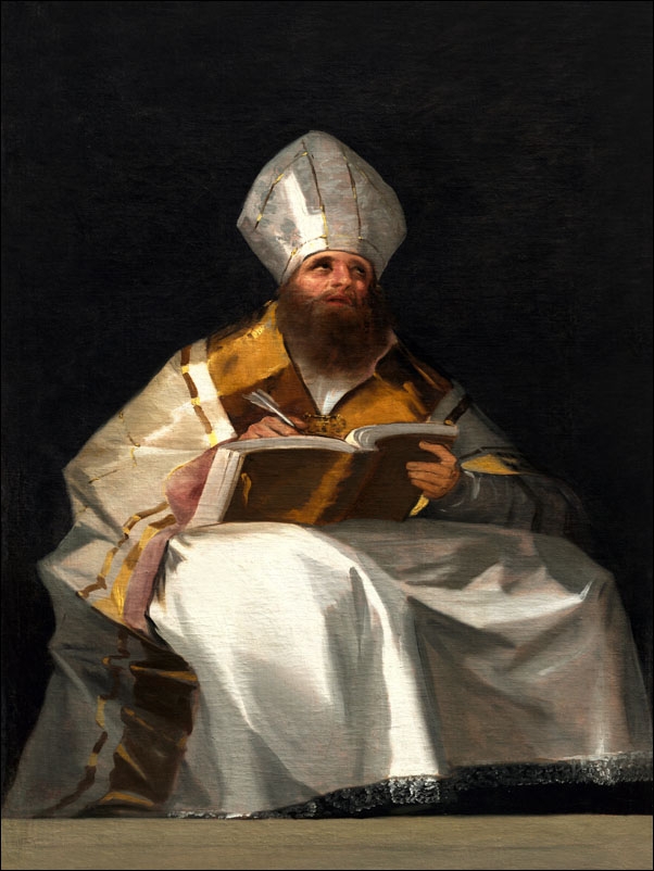 Saint Ambrose, Francisco Goya - plakat Wymiar do wyboru: 30x40 cm