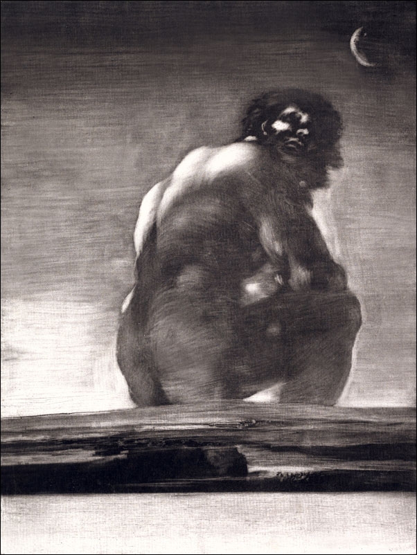 Seated Giant, Francisco Goya - plakat Wymiar do wyboru: 50x70 cm