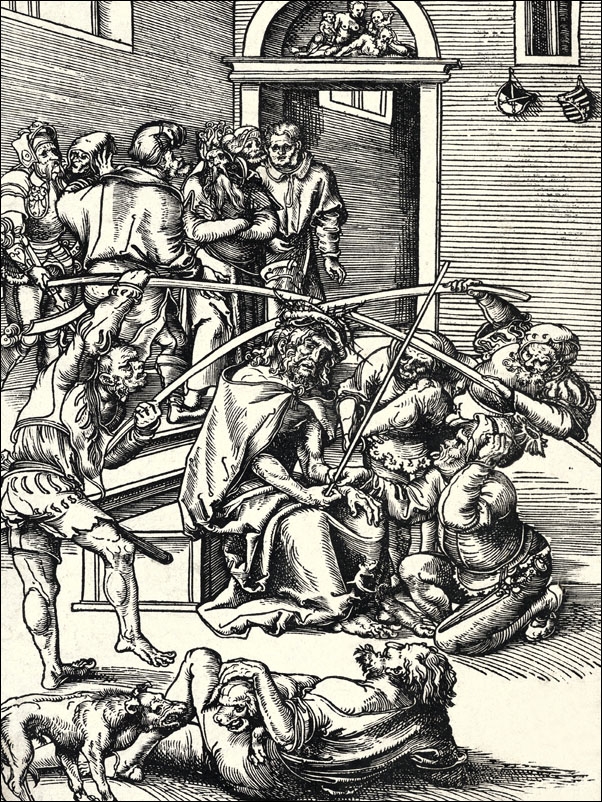 Christ crowned with Thorns, from The Passion, Lucas Cranach the Elder - plakat Wymiar do wyboru: 61x91,5 cm