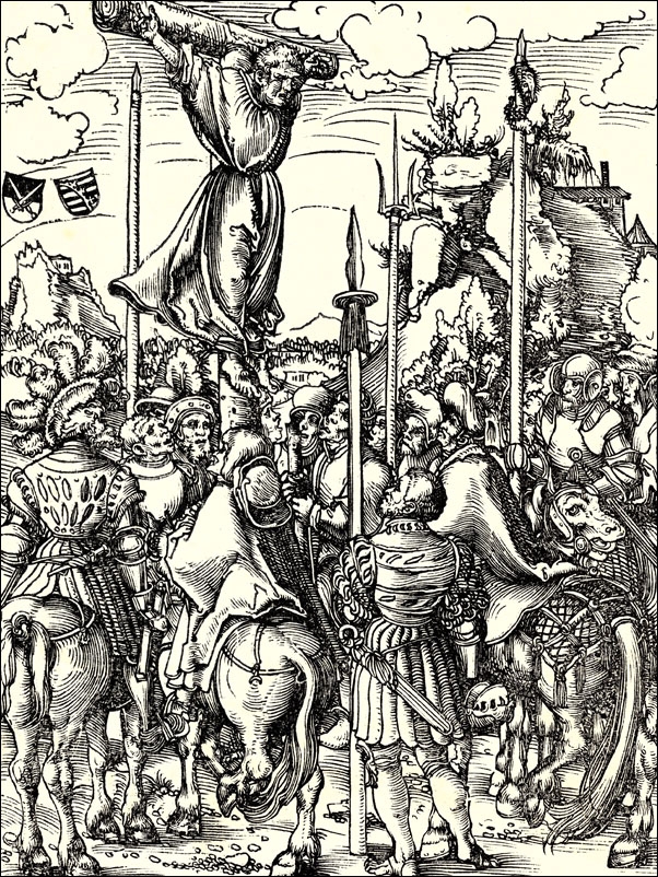 Bartholomew from the Martyrdom of the Twelve Apostles, Lucas Cranach the Elder - plakat Wymiar do wyboru: 59,4x84,1 cm