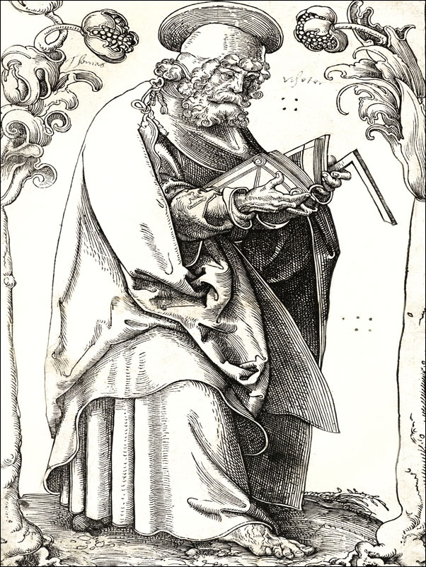 Matthew from Christ, the Apostles and St. Paul, Lucas Cranach the Elder - plakat Wymiar do wyboru: 30x40 cm