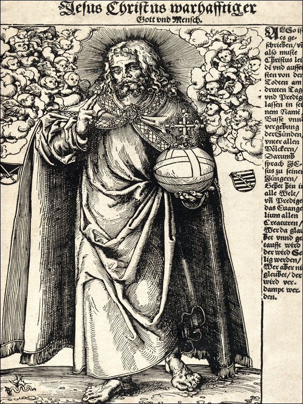 Christ from Christ, the Apostles and St. Paul, Lucas Cranach the Elder - plakat Wymiar do wyboru: 50x70 cm