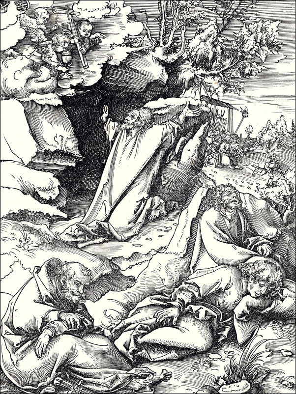 Christ on the Mount of Olives, from The Passion, Lucas Cranach the Elder - plakat Wymiar do wyboru: 61x91,5 cm