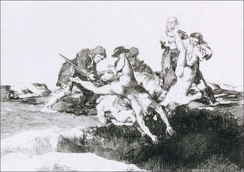 Plate 27 from The Disasters of War (Los Desastres de la Guerra)- Charity. (Caridad), Francisco Goya - plakat Wymiar do wyboru: 70x50 cm