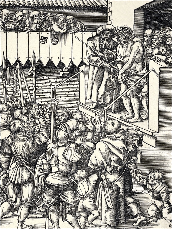 Ecce Homo, from The Passion, Lucas Cranach the Elder - plakat Wymiar do wyboru: 40x50 cm