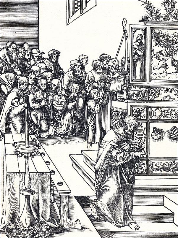 John from the Martyrdom of the Twelve Apostles, Lucas Cranach the Elder - plakat Wymiar do wyboru: 61x91,5 cm