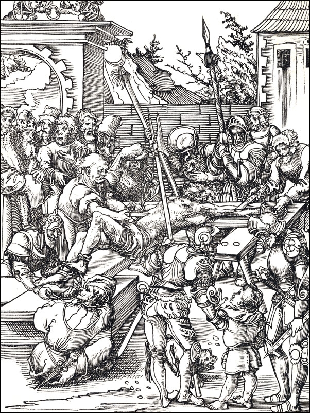 Philip from the Martyrdom of the Twelve Apostles, Lucas Cranach the Elder - plakat Wymiar do wyboru: 30x40 cm
