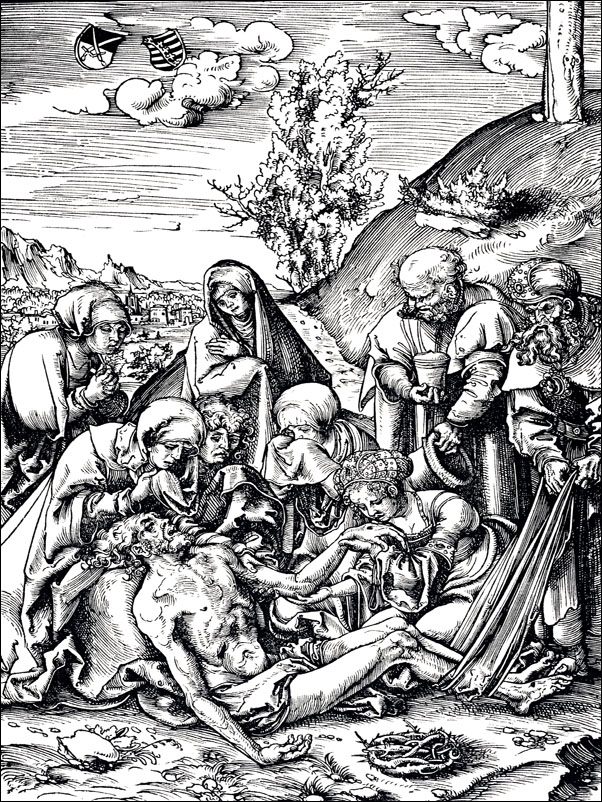 The Lamentation, from The Passion, Lucas Cranach the Elder - plakat Wymiar do wyboru: 50x70 cm