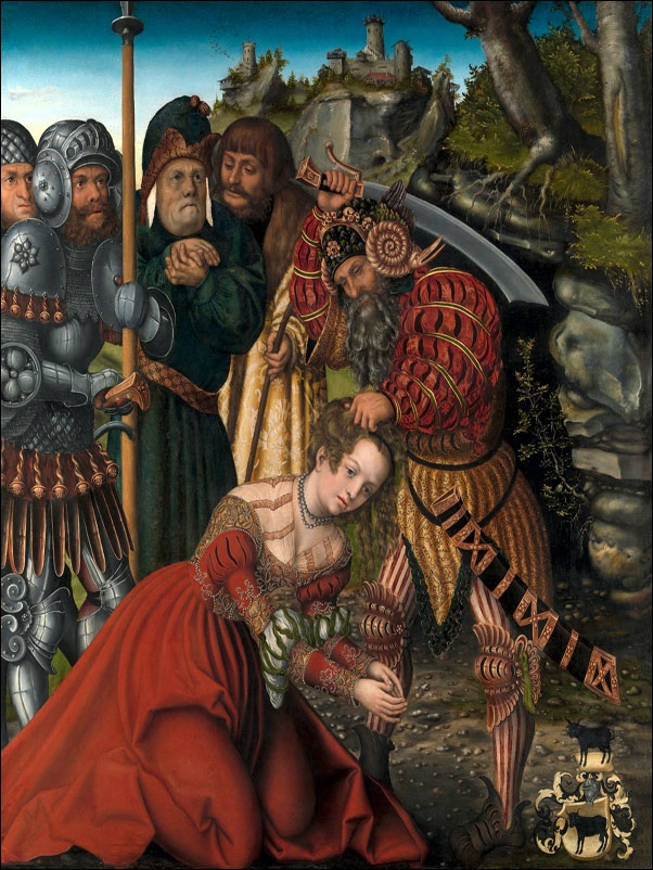 The Martyrdom of Saint Barbara, Lucas Cranach the Elder - plakat Wymiar do wyboru: 50x70 cm
