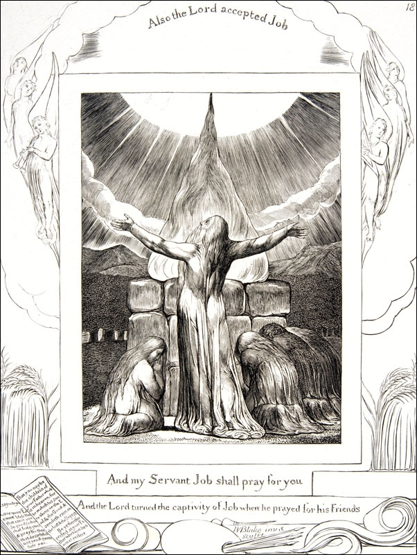 Jobs Sacrifice, William Blake - plakat Wymiar do wyboru: 30x40 cm
