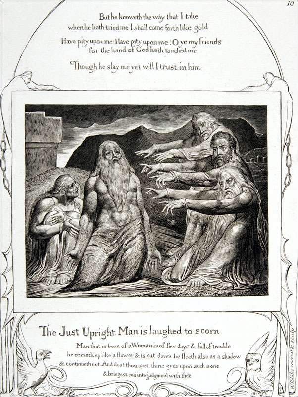 Job rebuked by his Friends, William Blake - plakat Wymiar do wyboru: 30x40 cm