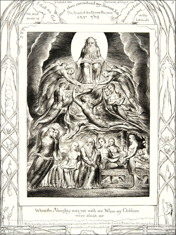 Satan Before the Throne of God, William Blake - plakat Wymiar do wyboru: 40x50 cm