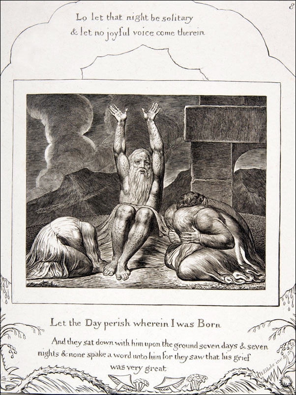 Jobs Despair, William Blake - plakat Wymiar do wyboru: 59,4x84,1 cm
