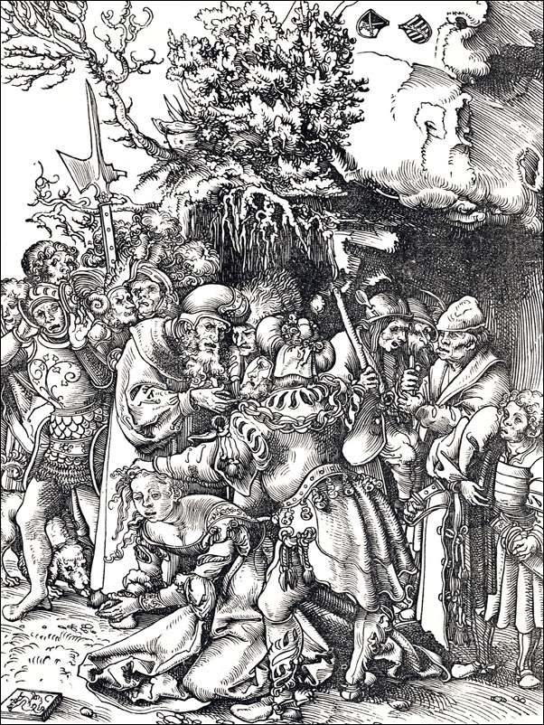 The Martyrdom of St. Barbara, Lucas Cranach the Elder - plakat Wymiar do wyboru: 40x50 cm