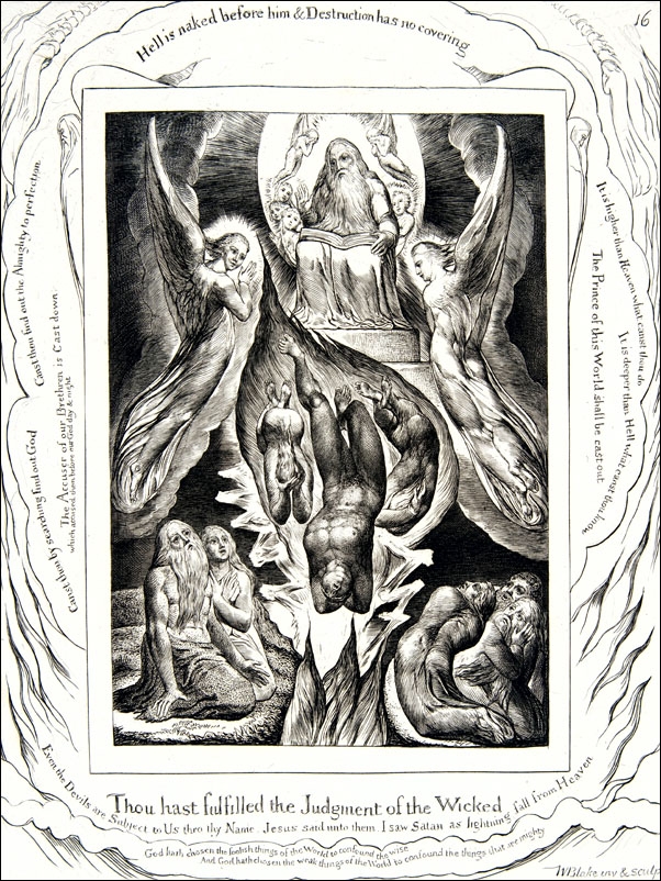 The Fall of Satan, William Blake - plakat Wymiar do wyboru: 50x70 cm