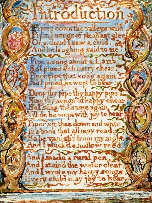 Songs of Innocence- Introduction, William Blake - plakat Wymiar do wyboru: 21x29,7 cm